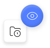 Icons representing real-time project visibility 