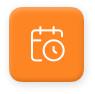 Orange icon of a calendar 